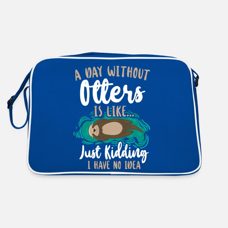 Otter A Day Without Otters Is Retro Bag