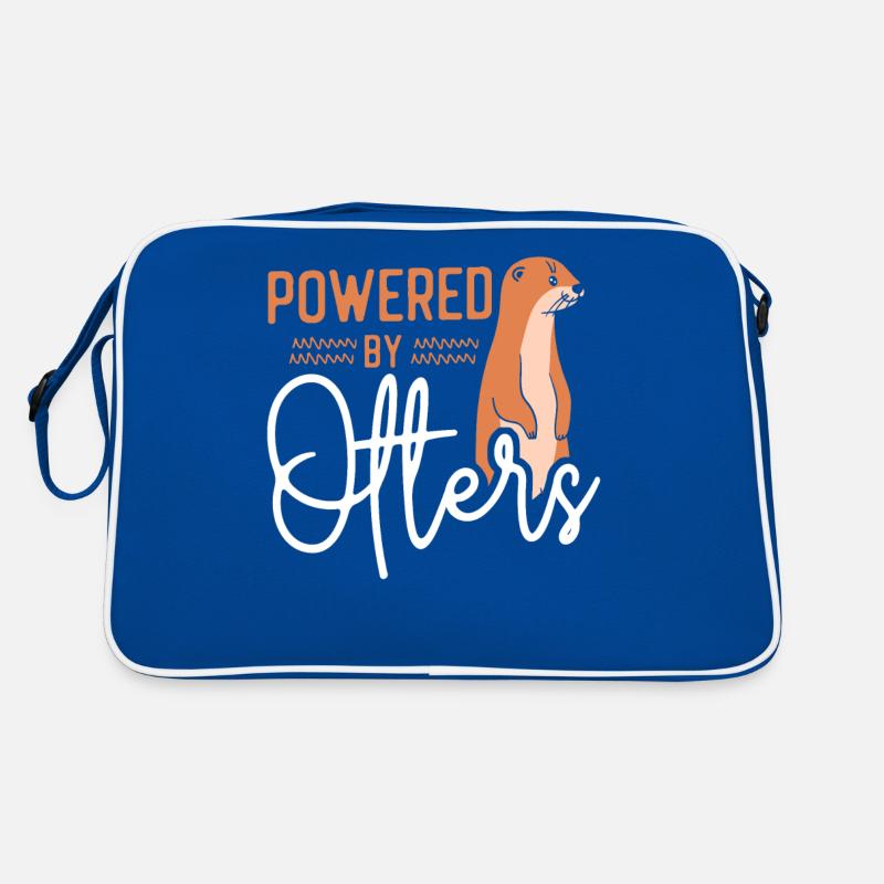 Otter Powered By Otters Retro Tasche