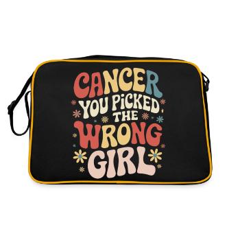 Sensibilisation au cancer Cancer Cancer du sein - Sac Retro - noir/or - Dos