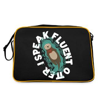 Loutre Je parle couramment Loutre - Sac Retro - noir/or - Dos