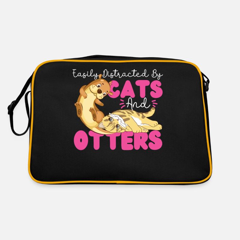 Chat loutre facilement distrait par Sac Retro