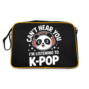 Musique K-Pop Pop Coréenne - Sac Retro - noir/or - Dos
