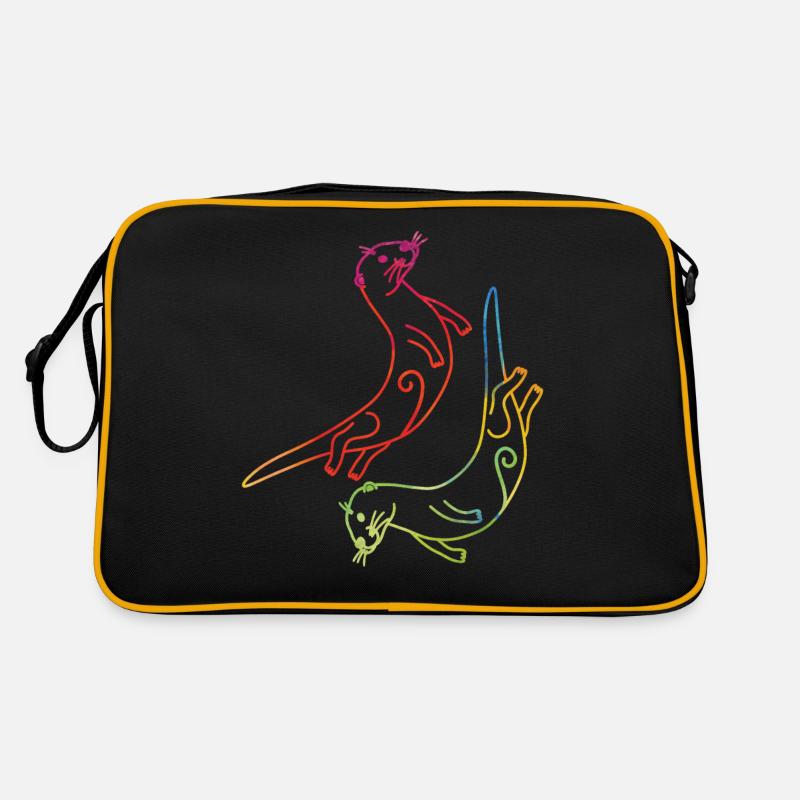 Loutre Aquarelle Sac Retro