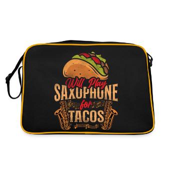 Saxophone Will Play Saxophone For - Retro Bag - black/gold - Back