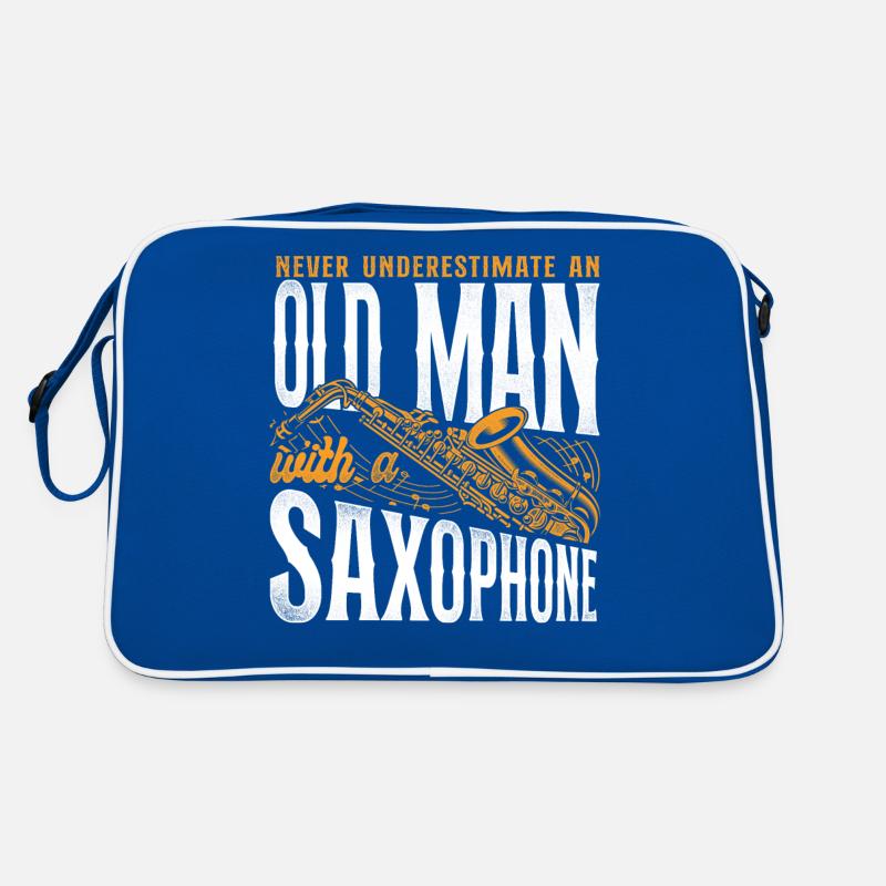 Saxophone Never Underestimate An Retro Tasche