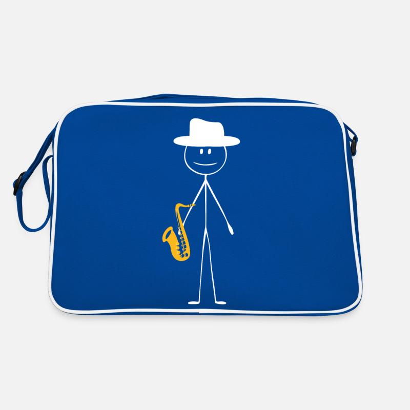 Saxophone Saxophone Guy Retro Tasche