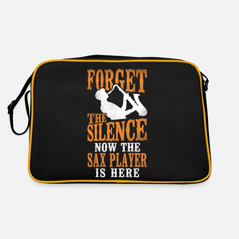Saxophone Forget The Silence Now Retro Tasche