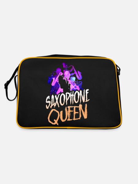 Saxophone Saxophone Queen - Retro Bag - black/gold - Back