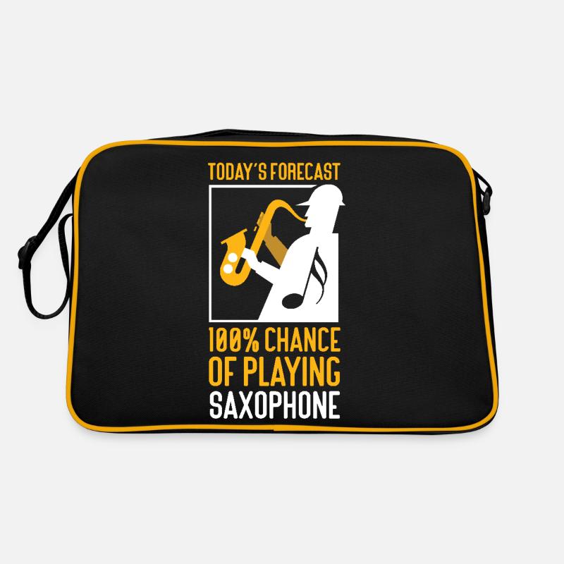 Saxophone Today's Forecast 100% Retro Tasche