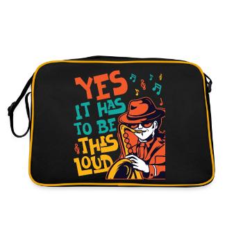 Saxophones Yes It Has To Be This - Retro Bag - black/gold - Back