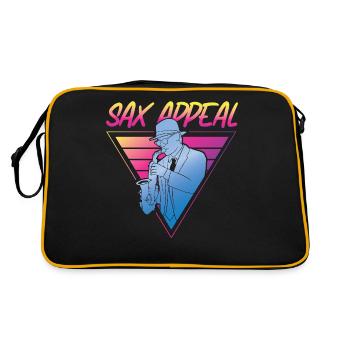 Saxophone Retro Vintage Sax Appeal - Retro Bag - black/gold - Back
