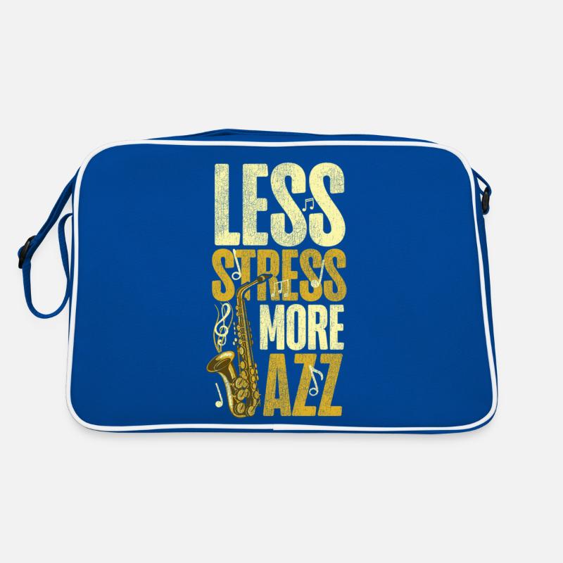 Saxophones Moins de stress Plus de jazz Sac Retro