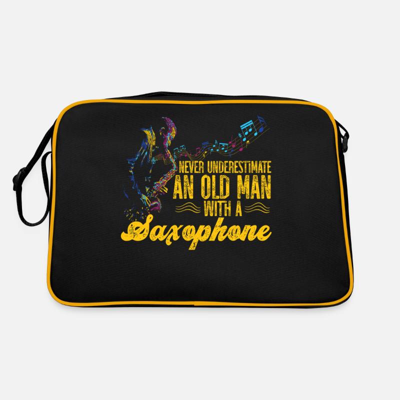 Saxophone Never Underestimate An Retro Tasche