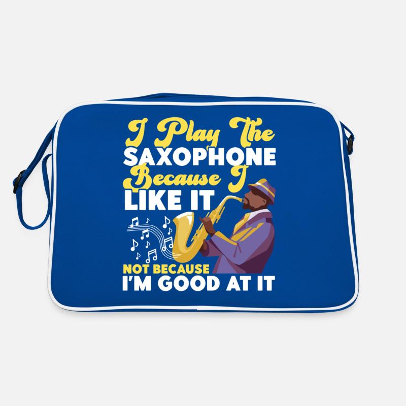 Saxophone Je joue du saxophone Sac Retro