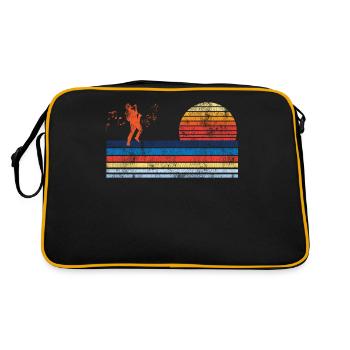 Saxophone Retro Vintage - Retro Bag - black/gold - Back