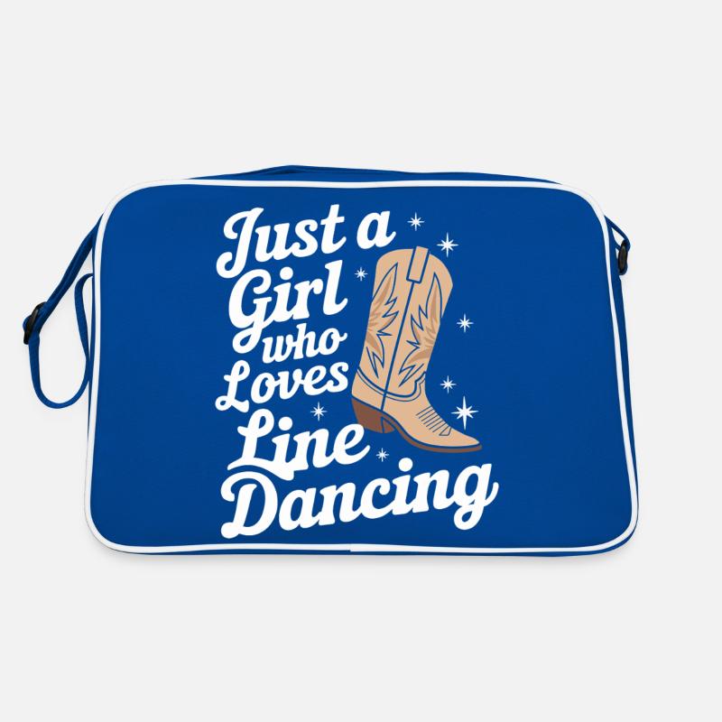 Line Dancing Tanzen Tänzer Retro Tasche