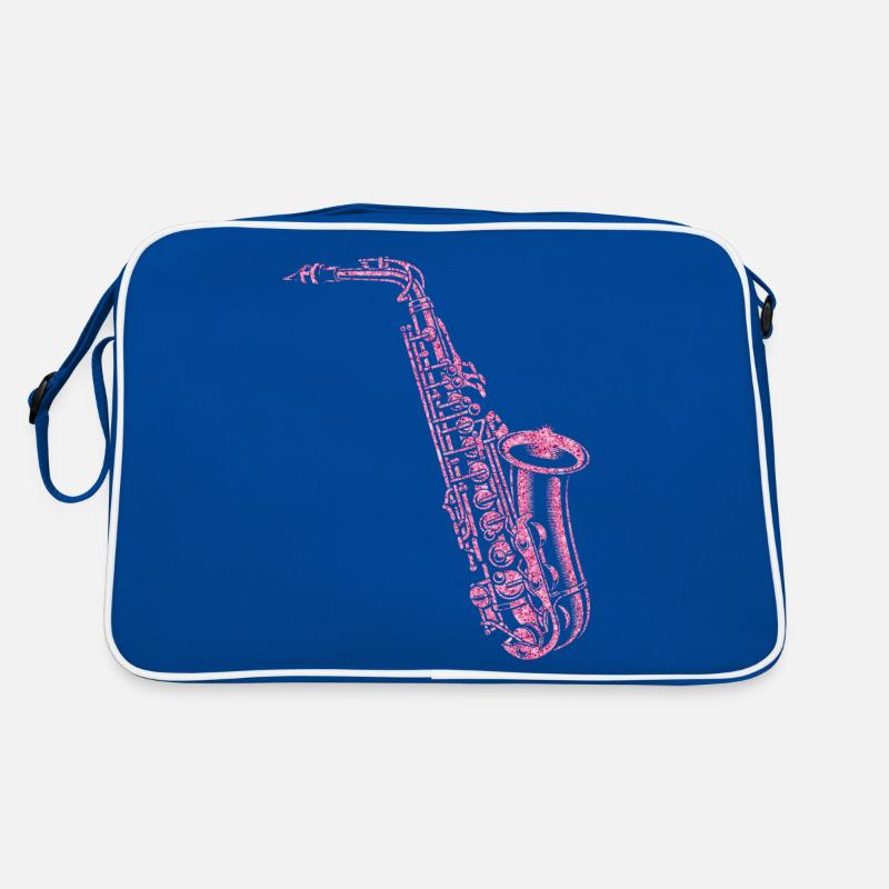 Saxophone Diamonds Retro Tasche