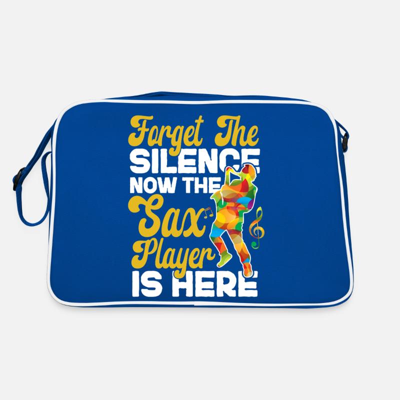 Saxophone Forget The Silence Now Retro Tasche