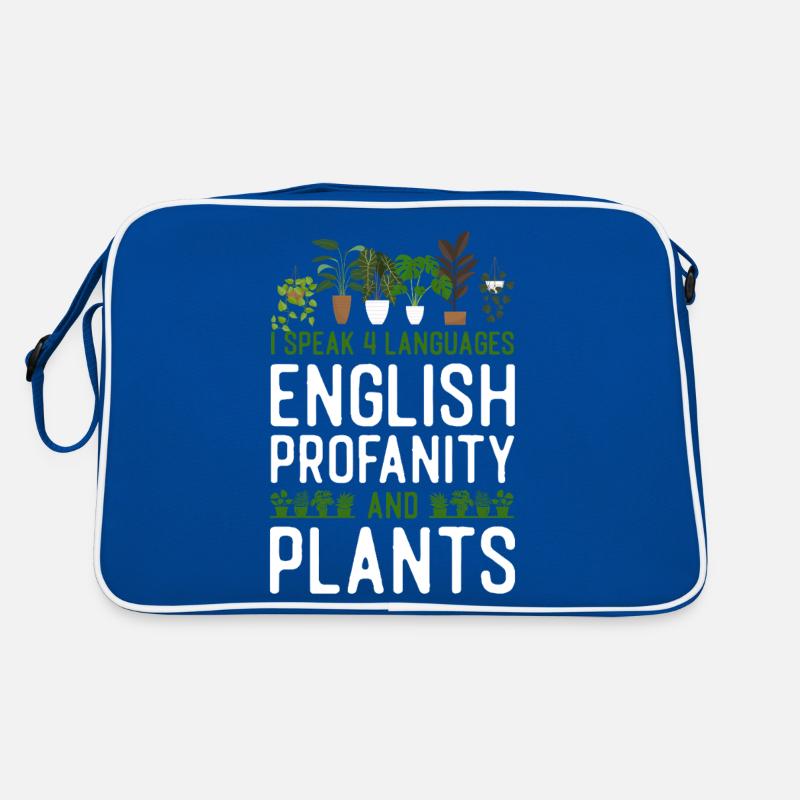 Plant Lover Gardening I Speak 4 Retro Bag