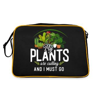 Amoureux des plantes Jardiner mes plantes - Sac Retro - noir/or - Dos