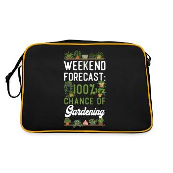Plant Lover Gardening Weekend - Retro Bag - black/gold - Back