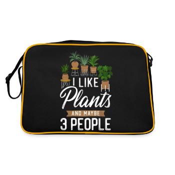 Plant Lover Gardening I Like - Retro Bag - black/gold - Back