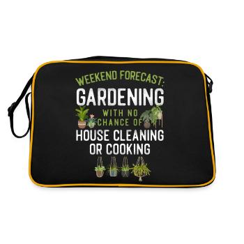 Plant Lover Gardening Weekend - Retro Bag - black/gold - Back