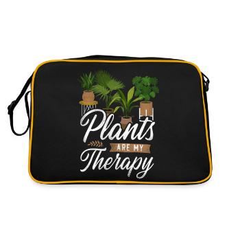Amoureux des plantes de jardinage sont - Sac Retro - noir/or - Dos