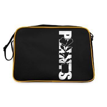 Plant Lover Gardening Plants - Retro Tasche - Schwarz/Gold - Hinten