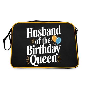Husband, Spouse, Family, Wedding - Retro Bag - black/gold - Back