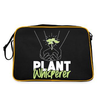 Plant Lover Gardening Plant - Retro Tasche - Schwarz/Gold - Hinten