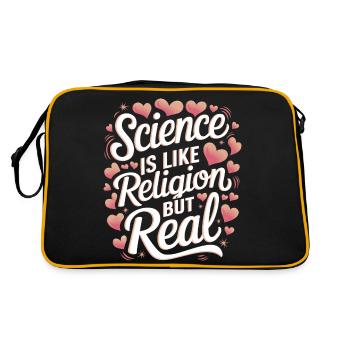Atheism, Atheist, Anti-Religion, Agnostic - Retro Bag - black/gold - Back
