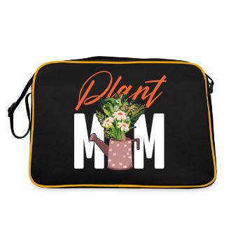 Amoureux des plantes Jardinage Plante Maman - Sac Retro - noir/or - Dos