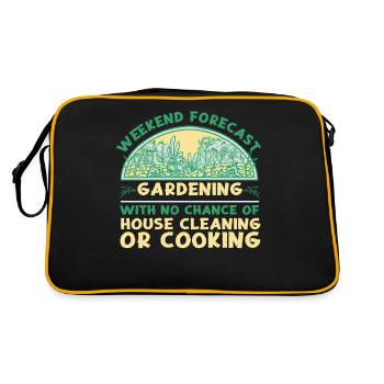 Plant Lover Gardening Weekend - Retro Bag - black/gold - Back