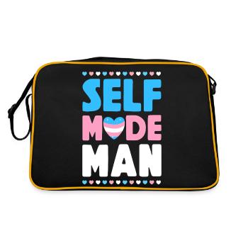 Fierté LGBT transgenre - Sac Retro - noir/or - Dos