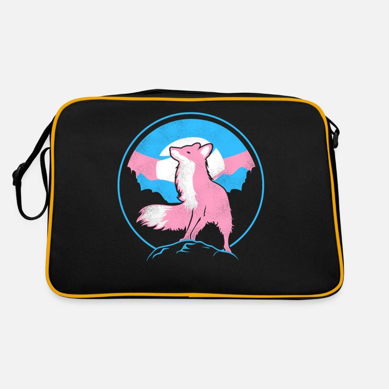 Transgender Trans LGBT Pride - Retro Tasche - Schwarz/Gold