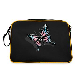 Transgender Trans LGBT Pride - Retro Tasche - Schwarz/Gold - Hinten