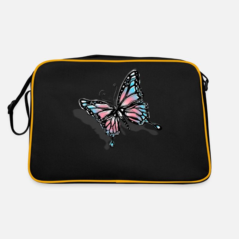Transgender Trans LGBT Pride - Retro Tasche - Schwarz/Gold