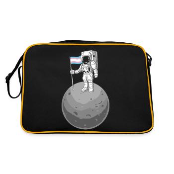 Transgender Trans LGBT Pride - Retro Tasche - Schwarz/Gold - Hinten