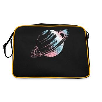 Transgender Trans LGBT Pride - Retro Tasche - Schwarz/Gold - Hinten