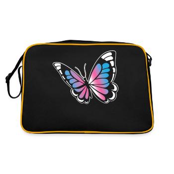 Transgender Trans LGBT Pride - Retro Tasche - Schwarz/Gold - Hinten