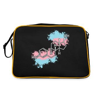 Fierté LGBT transgenre - Sac Retro - noir/or - Dos