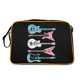 Transgender Trans LGBT Pride - Retro Tasche - Schwarz/Gold - Hinten