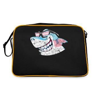 Transgender Trans LGBT Pride - Retro Tasche - Schwarz/Gold - Hinten