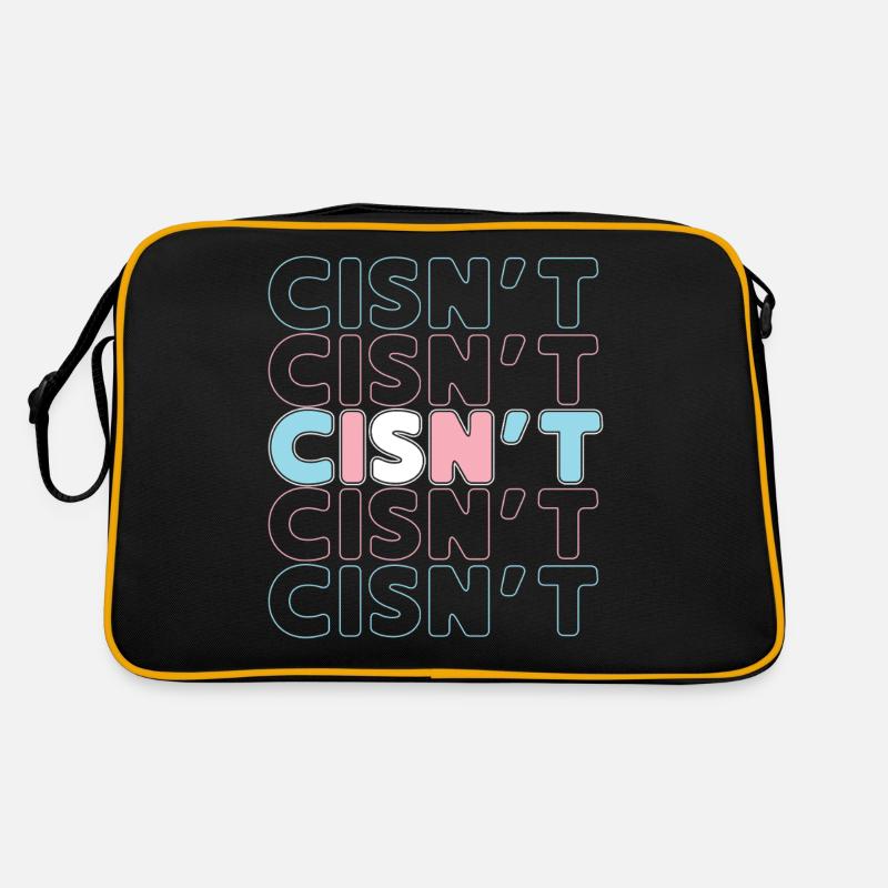 Transgender Trans LGBT Pride - Retro Tasche - Schwarz/Gold