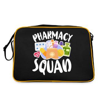 Pharmacy Tech Technician - Retro Tasche - Schwarz/Gold - Hinten