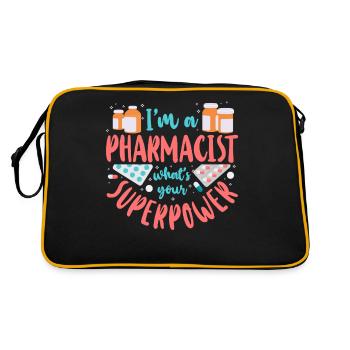 Technicien en pharmacie - Sac Retro - noir/or - Dos