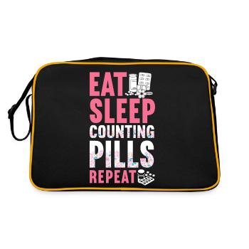 Pharmacy Tech Technician - Retro Bag - black/gold - Back