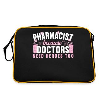 Pharmacy Tech Technician - Retro Bag - black/gold - Back