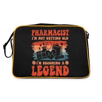 Pharmacy Tech Technician - Retro Bag - black/gold - Back